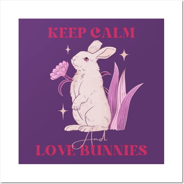 KEEP CALM LOVE BUNNIES Wall Art by MGphotoart